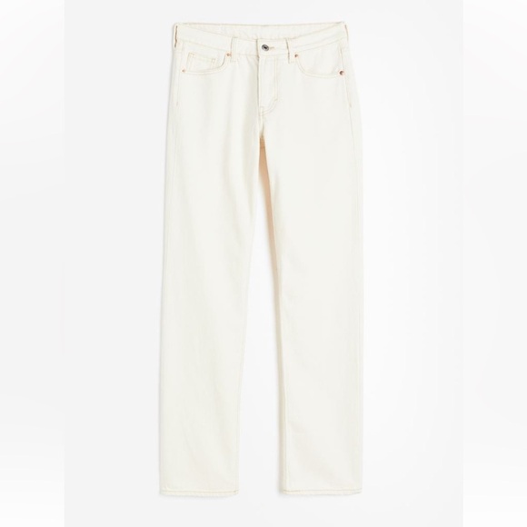 BNWT H&M Straight-leg Mid-rise Jeans - Picture 1 of 10